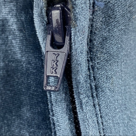 Old Navy Blue Steel Velvet Ankle Boots Size 7 - Picture 8 of 14